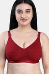 Maroon Clothing Single Layered Non Wired Full Coverage Super Support Bra (Pack of 2) - Multicolor — thumbnail 2